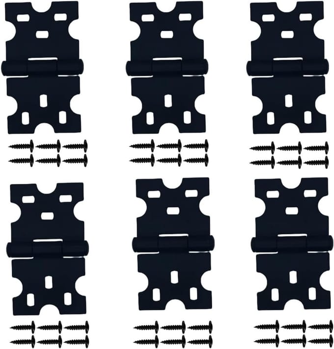 Scharnieren Set - Zwart Keukenkast Hardware Face Mount Voor Meubels Accessoires