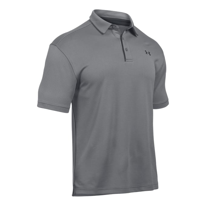 Under Armour Tech Polo Heren-Grijs,Zwart