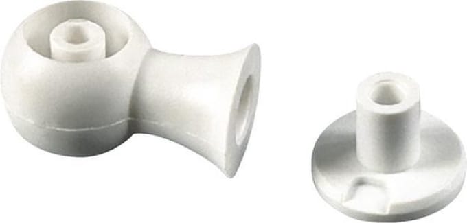 Intensions - 2 steunen combi  - roede 13 mm - Wit