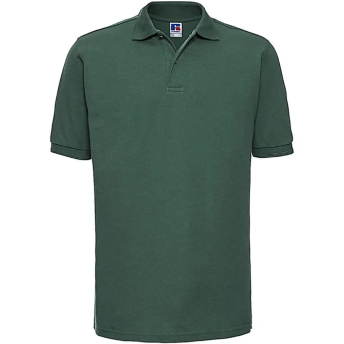 Men's Hardwearing Polycotton Poloshirt 'Russell' Sky Blue - M
