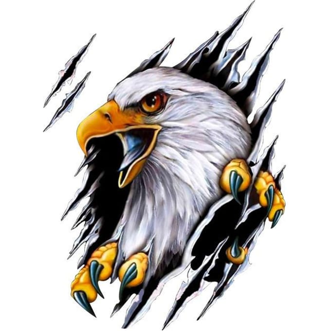 Adelaar Sticker Op De Auto Vinyl Decal Waterdichte Decoratie Autostickers Left-28.5*38cm