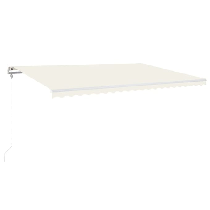 vidaXL - Luifel - automatisch - uittrekbaar - 500x300 - cm - crèmekleurig