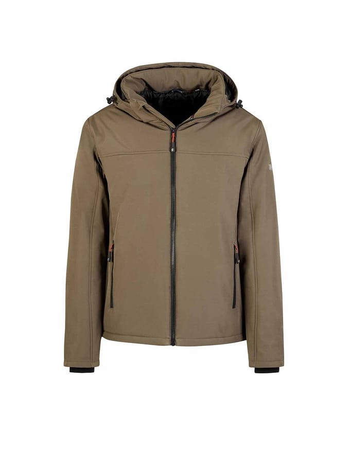 STØRVIK Bengt Softshell Winterjas Winddicht Gevoerd Heren - Maat S - Bruin