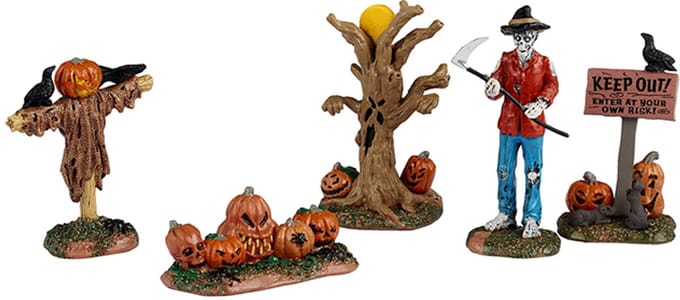 Spooky Town - Creepy Pumpkin Patch - Set van 5