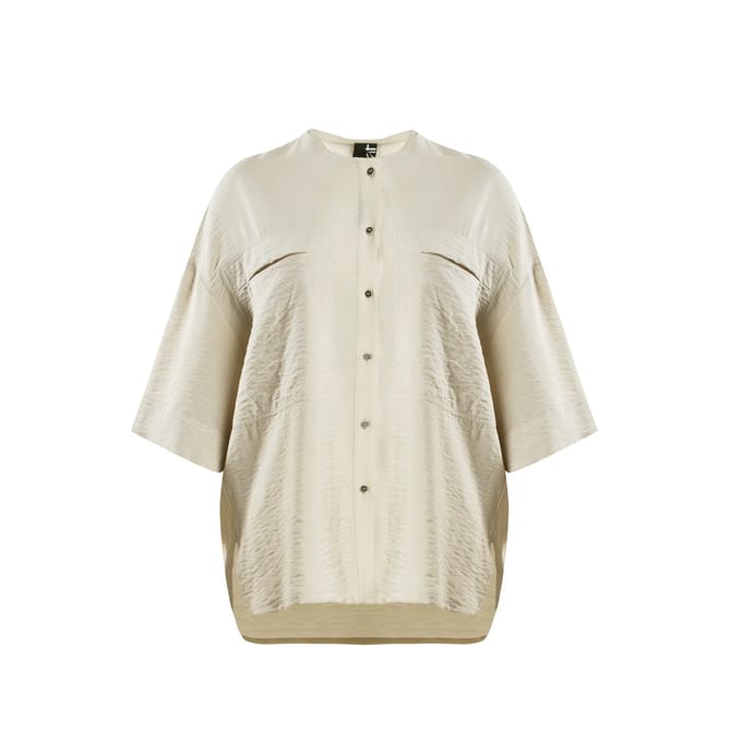 Knopjesblouse van viscose voor dames Mat Fashion