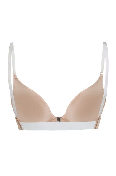 Hunkemöller Voorgevormde push-up beugel bh Transparant Beige