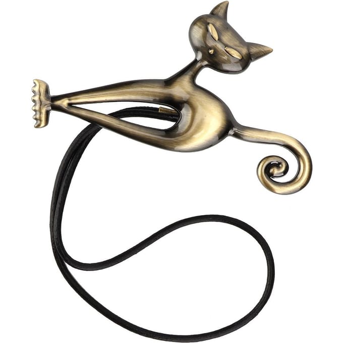 Huishouden Schattige Kat Magnetische Raamgordijn Clips Gesp Riem Tieback Huisdecoratie Brons brons
