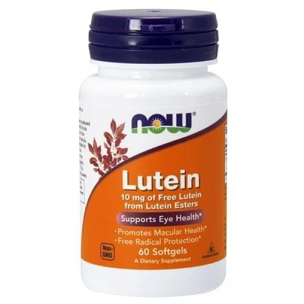 Now Foods - LUTEINE 10 MG (VAN ESTERS) 60 SGELS