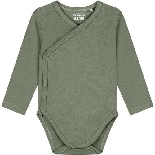 Prénatal overslagromper basis Light Khaki Green 50/56 unisex