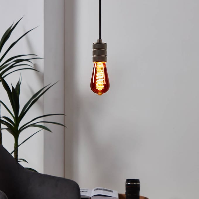 Eglo Ledfilamentlamp Edison - Koper - D6,4cm - Dimbaar - Warm Wit - E27 - 4w