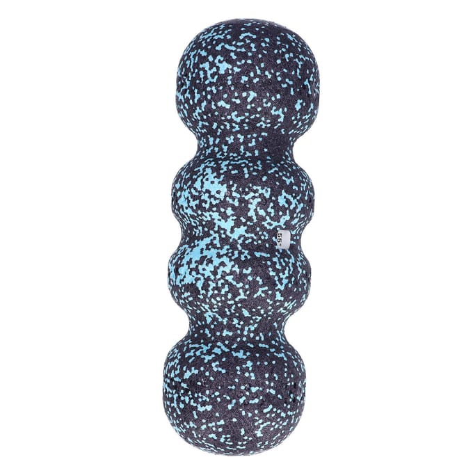 Foamroller met groeven Spierontspanning Hoge dichtheid Spierroller voor wervelkolom Pezen Nek black
