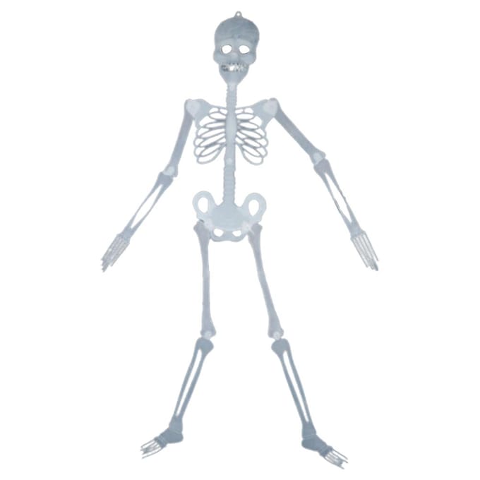 Glow in the Dark Halloween Skelet Decor Lichtgevend Levensgetrouw Skelet Model voor Voortuin 90cm high night light skeleton