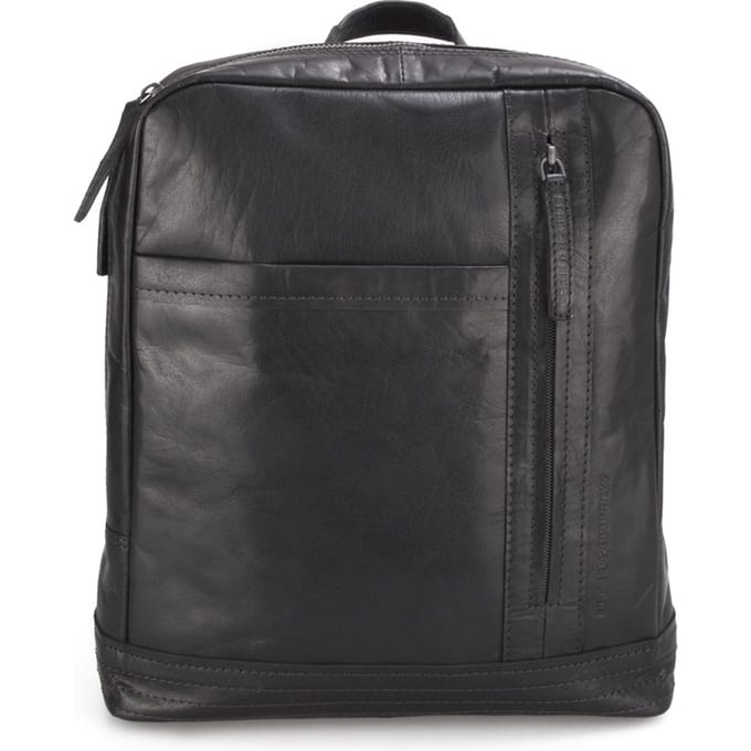 Spikes &  Sparrow Authentic - Leren Rugzak - zwart