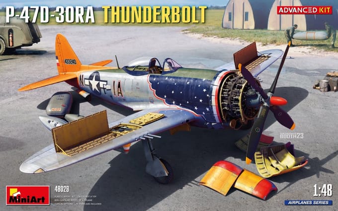 MiniArt Modelbouwpakket Vliegtuigen - 48029 P-47D-30RA Thunderbolt Vliegtuig Plastic - 1:48 - Modelbouw