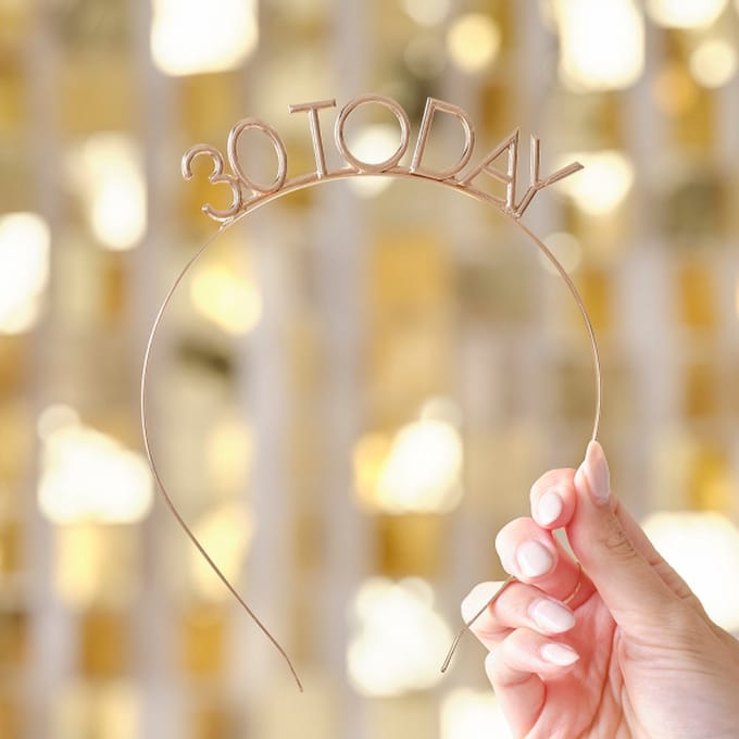 Ginger Ray - Tiara 30 jaar Goud Metaal