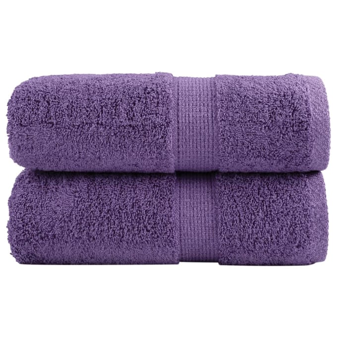 vidaXL - Gastendoekjes - SOLUND - 2 - st - 600 - g/m² - 30x50 - cm - paars