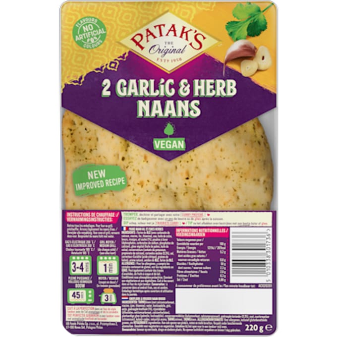 Naan knoflook en kruiden