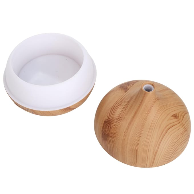 Ultrasone Aromatherapie Essentiële Olie Diffuser Kleurrijk Licht Fijne Nevel 500ML Capaciteit Afstandsbediening beige