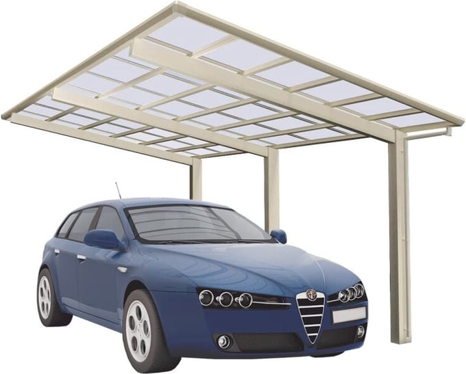 Ximax - 79101 - Aluminium carport Linea type 110 standaard inox look