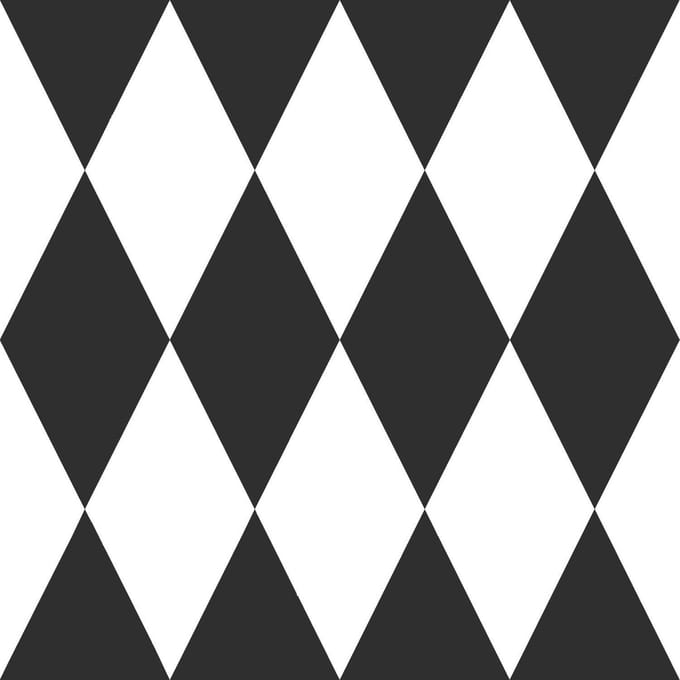 Origin Wallcoverings behang ruiten zwart wit - 347670 - 0,53 x 10,05 m
