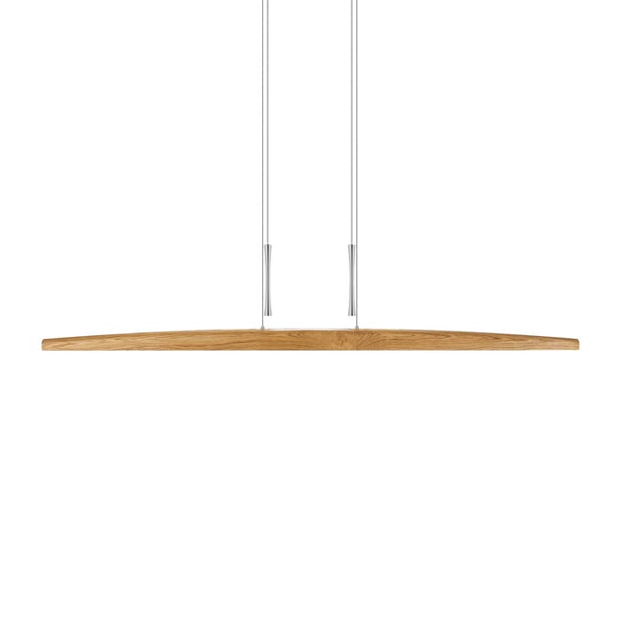 HerzBlut Arco LED hanglamp geolied eiken 170cm