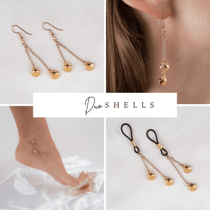 Sylvie Monthulé - Set Duo Muscheln | Gold