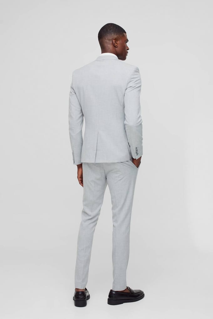 Super Skinny Grijze Kostuumbroek | Grey | Size 30