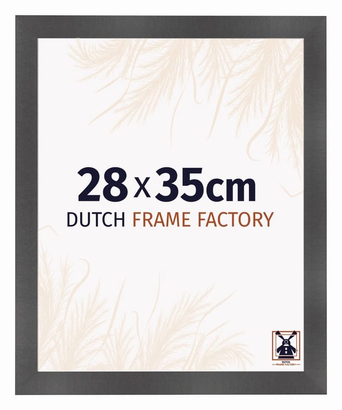Fotolijst 28x35 cm - MDF - Zwart Mat - Praag