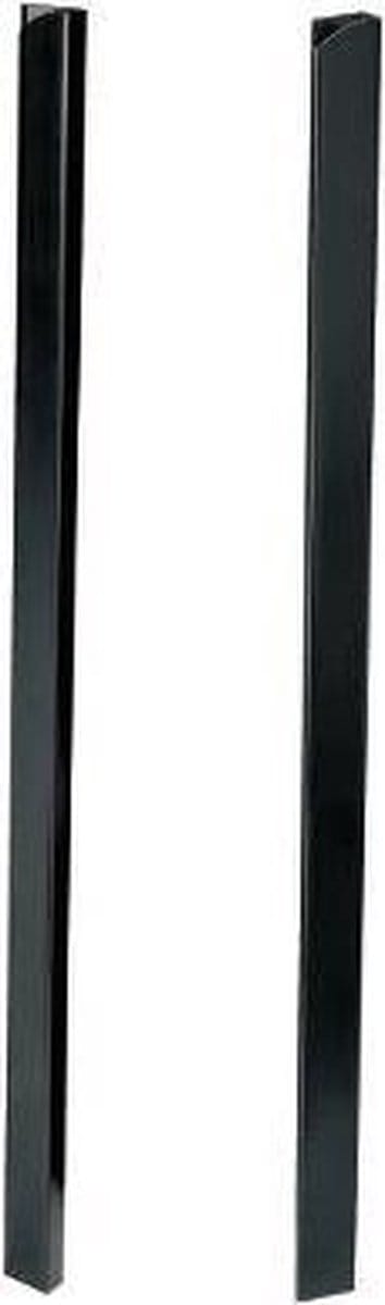 Gbc klemstrips a4 7 mm zwart 25 stuks