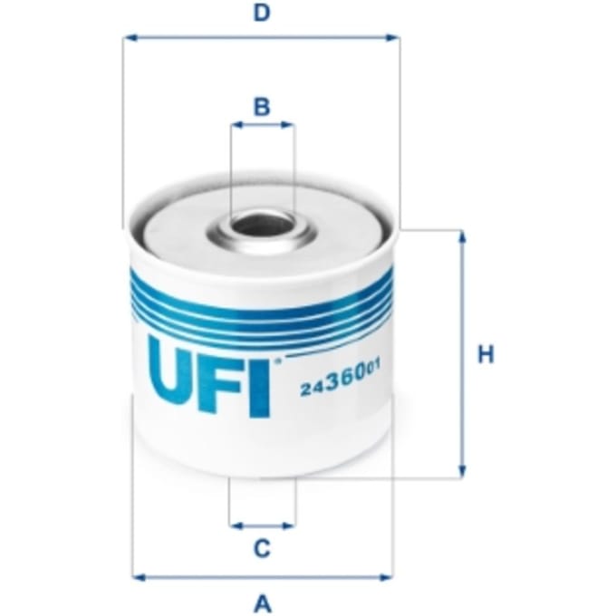 Brandstoffilter UFI 24.360.01