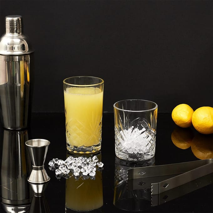 Bohemia Glazenset - 4 stuks, 350ml, Decoratief glas