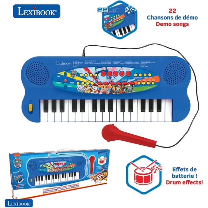 Elektronische spellen - elektronisch keyboard patrouille met microfoon Lexibook
