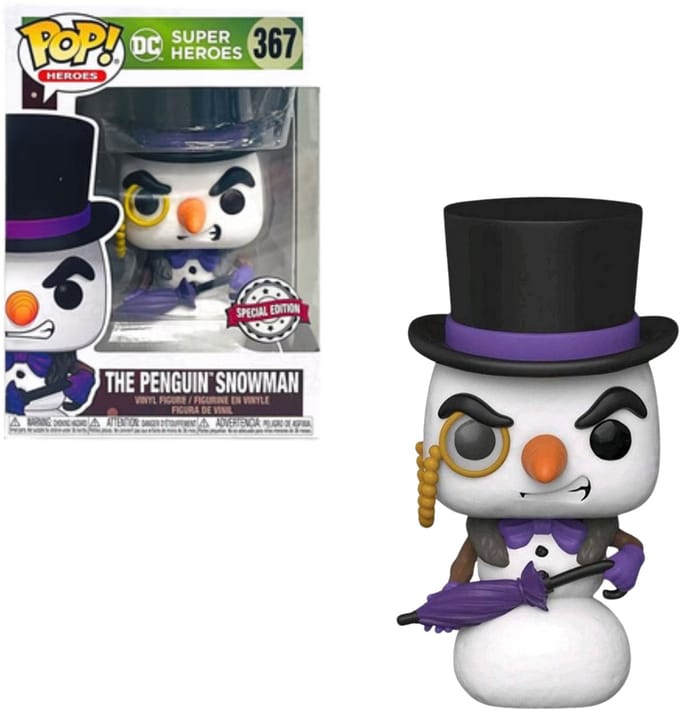 Funko Batman Verzamelfiguur DC Comics Super Heroes POP! Heroes Penguin Snowman Exclusive 9 cm Multicolours