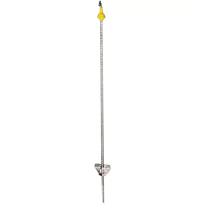 Ovale metalen paal Beaumont (x25)