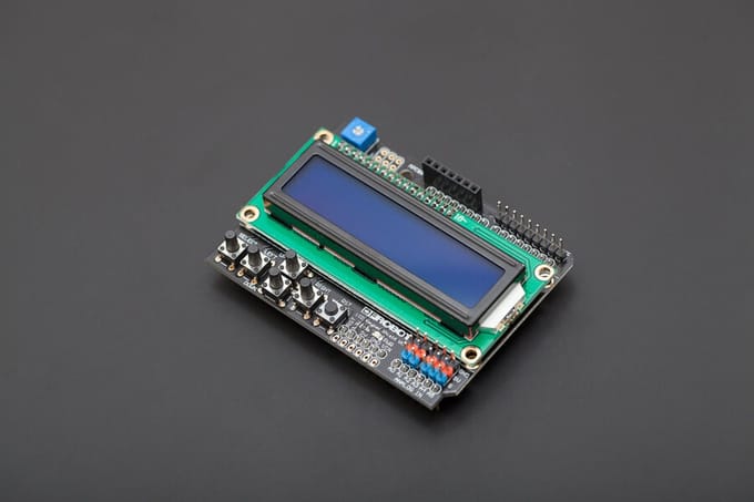 Gravity: 1602 LCD Keypad Shield Geschikt voor Arduino DFR0009