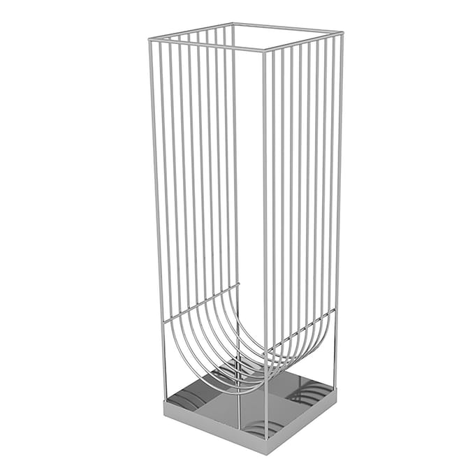 AYTM paraplubak Curva, zilver, hoogte 56 cm, staal