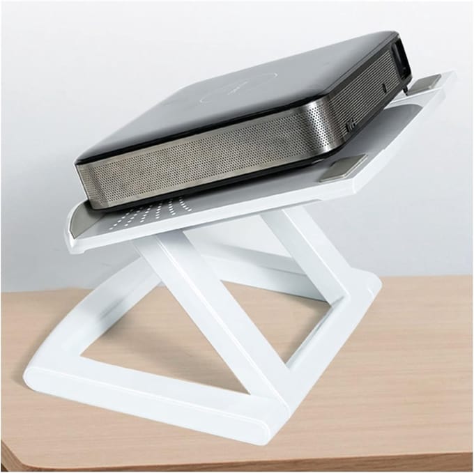 Projector Stand - Projectie Beugel - Presentaties Geven - Opvouwbaar Ontwerp - 28 x 30 cm - Wit