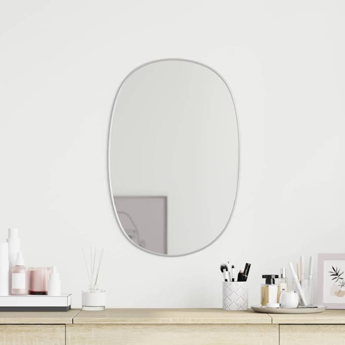 vidaXL - Wandspiegel - 60x40 - cm - zilverkleurig
