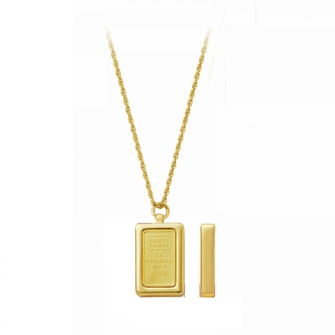 Credit Suisse nekhanger met 1 gram 24K goudstaaf | Ladies
