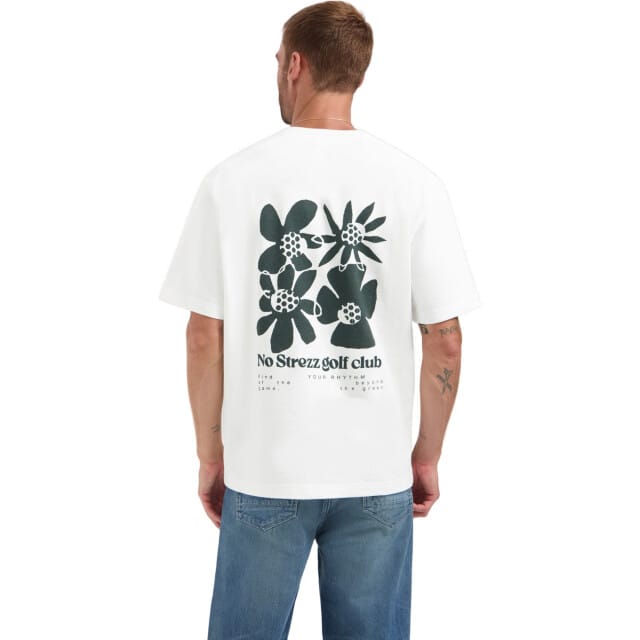 Dstrezzed Ds_lasse Artwork Tee Polo's & T-shirts Heren - Polo shirt - Wit - Maat M