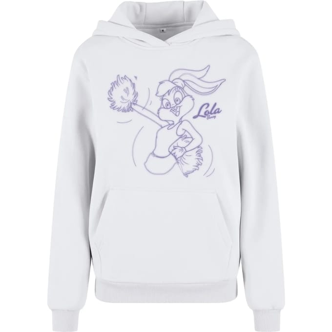 Merchcode Looney Tunes - Lola Bunny Fluffy Hoodie/trui - S - Wit