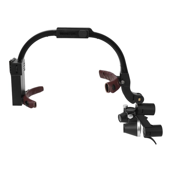 Loupe frontale 2,5x Multifonction Lunettes loupes frontales pour chirurgie 100‑240V Prise US EU PLUG
