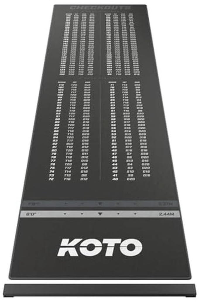Dartmat met Checkout en Antislip Onderzijde 285 x 80 cm