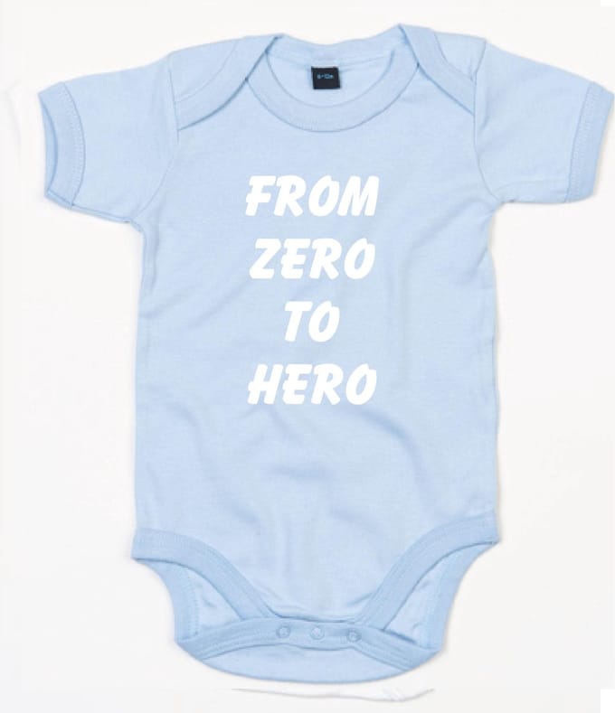 Rompertje From Zero To Hero-Dusty Blue-6-12 Maanden