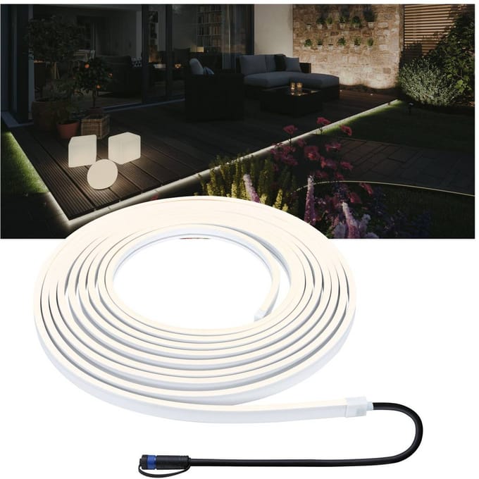 Paulmann Stripe Smooth 94681 Verlichtingssysteem Plug&Shine LED-strip LED 46 W Warmwit Zwart