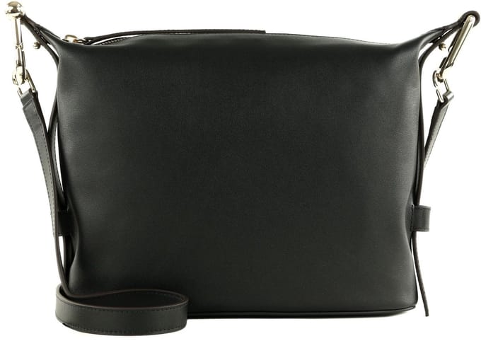 FURLA Leren Schoudertas Nuvola Hobo Nero Zwart