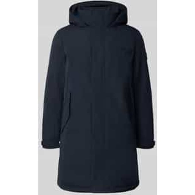 Regular fit functionele lange jas met capuchon