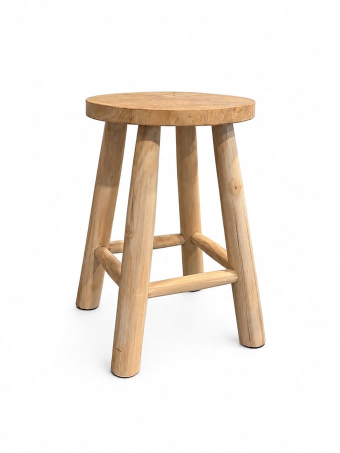 TeakOne - Kansas - Kruk - Rond - Teak