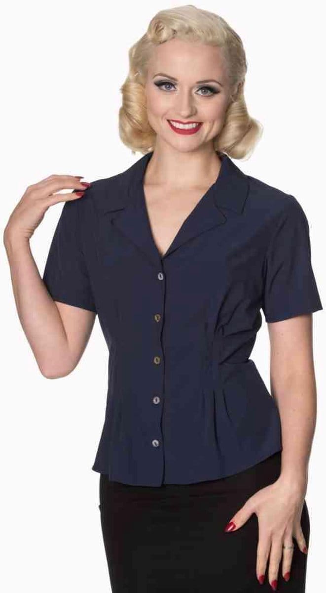 Dancing Days - BASIC Blouse - S - Blauw