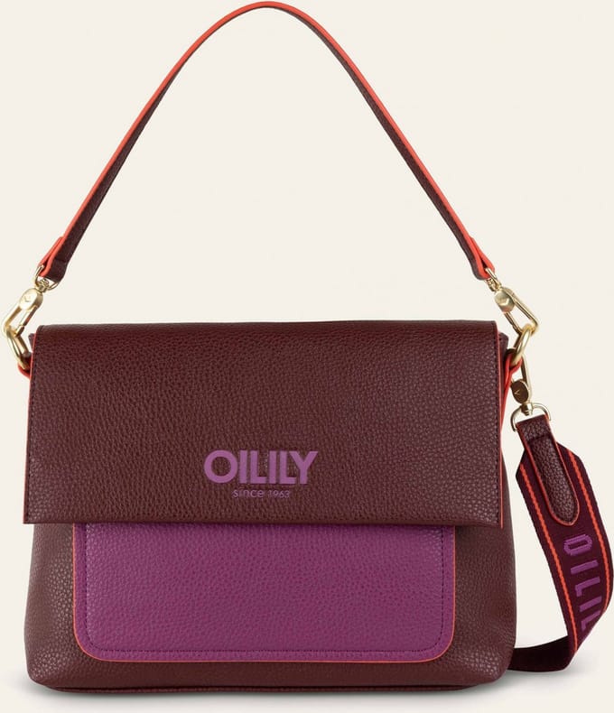 Oilily Sofia - Schoudertas - Dames - Ritssluiting - Verstelbare Schouderband - Bruin - One size